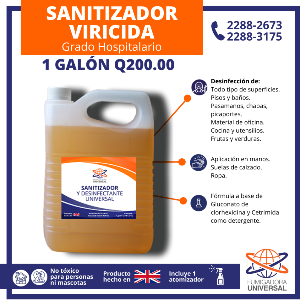 sanitizador viricida