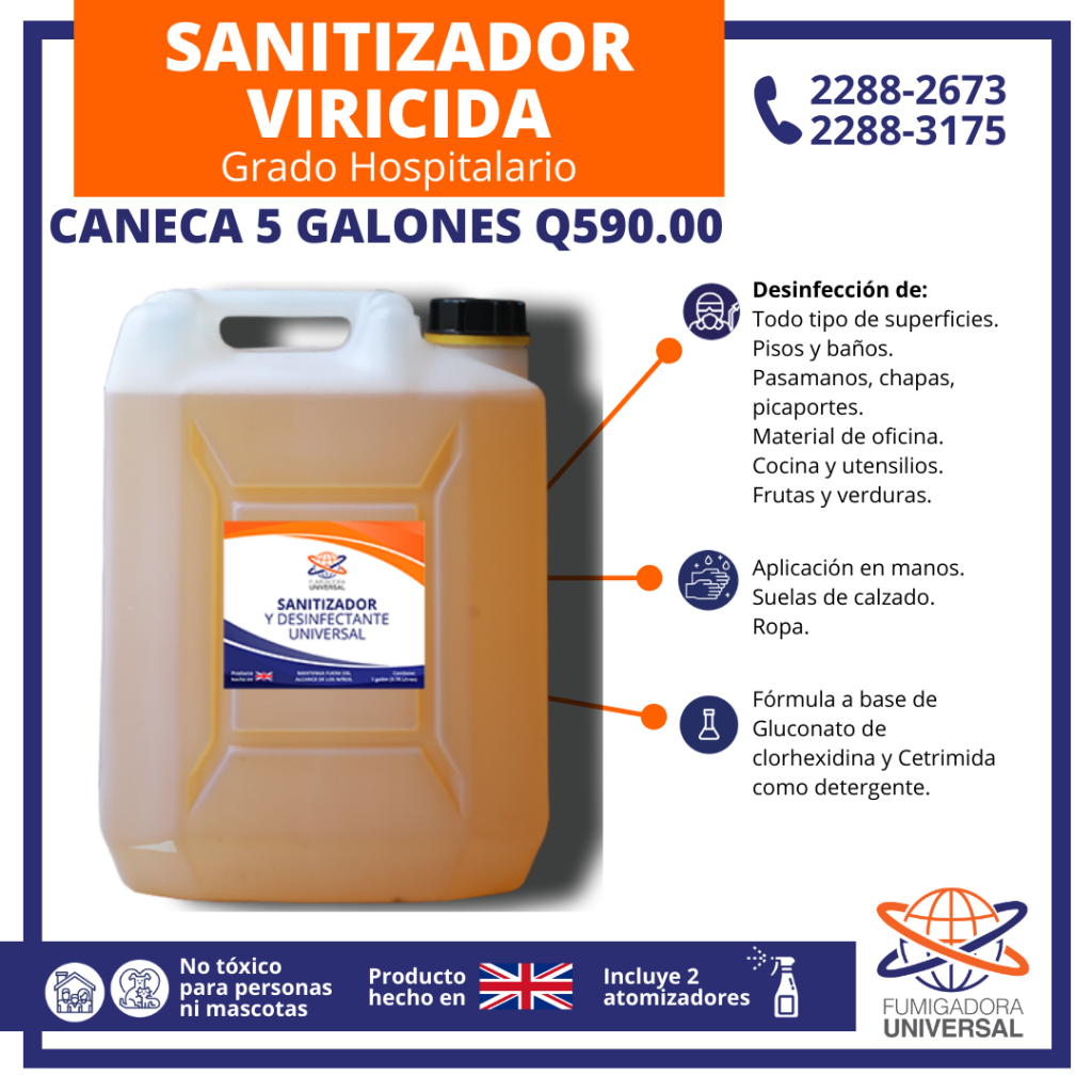 sanitizador viricida 